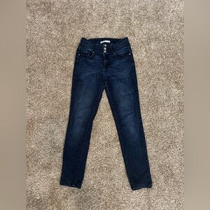 KanCan Women's Dark Indigo High-Rise Skinny Jeans